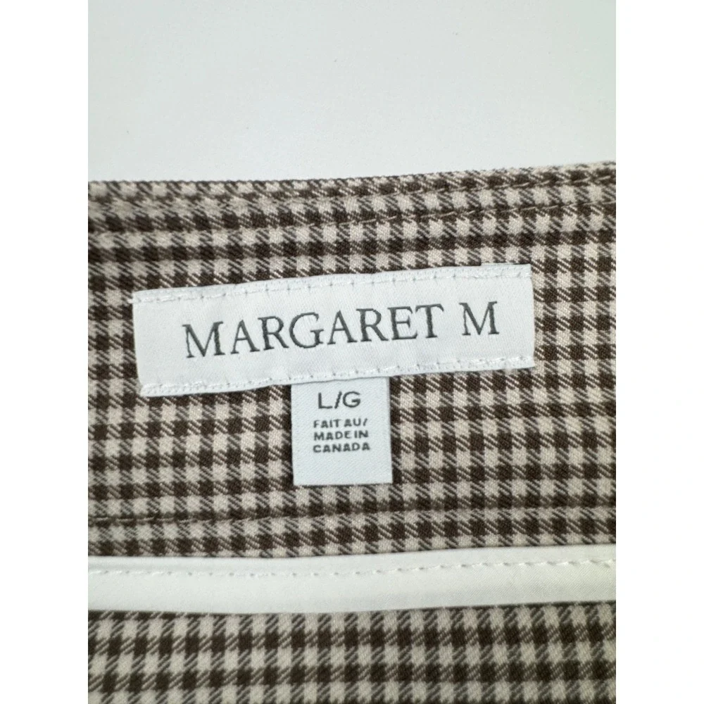Margaret M Beatrice Faux Wrap Mini‎ Skirt Brown Large Stitch Fix